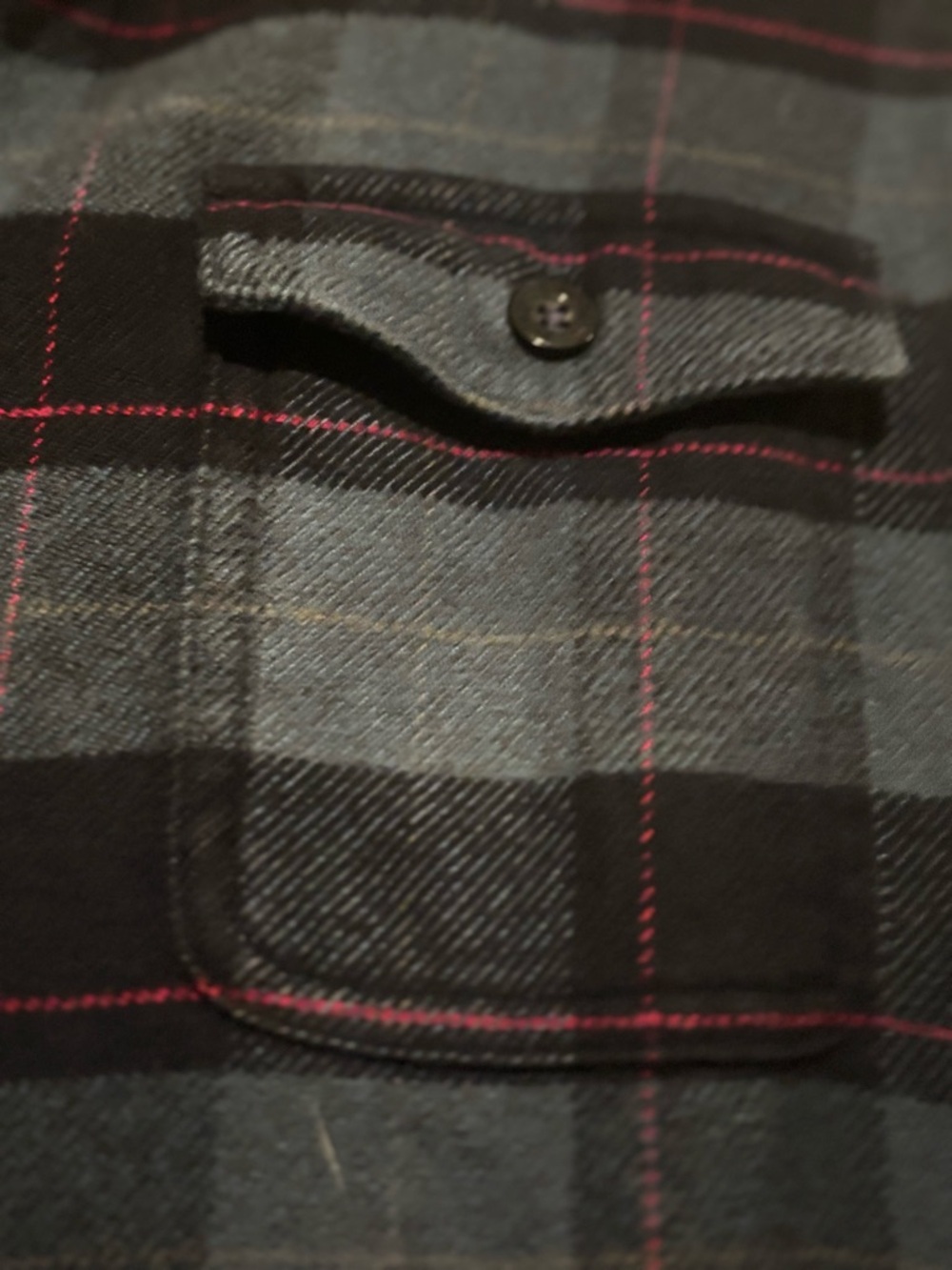 Patagonia Women's Dark Green and Black Plaid Button-Down Shirt - Picture 6 of 7